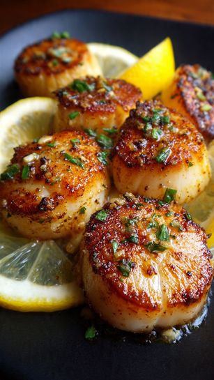Pan Seared Lemon Butter Scallops