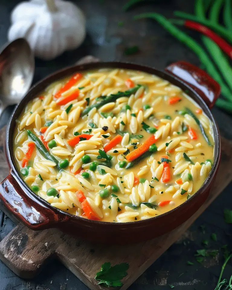 Vegetable Orzo Soup