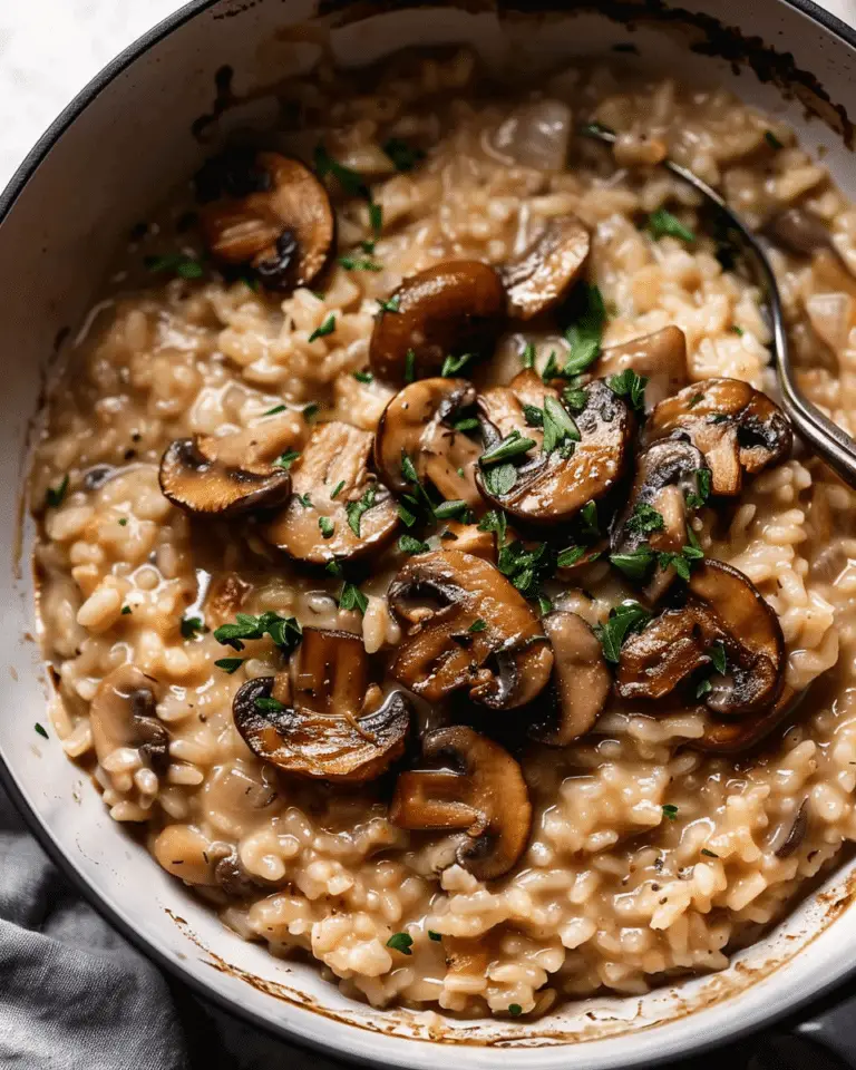 The BEST Mushroom Risotto