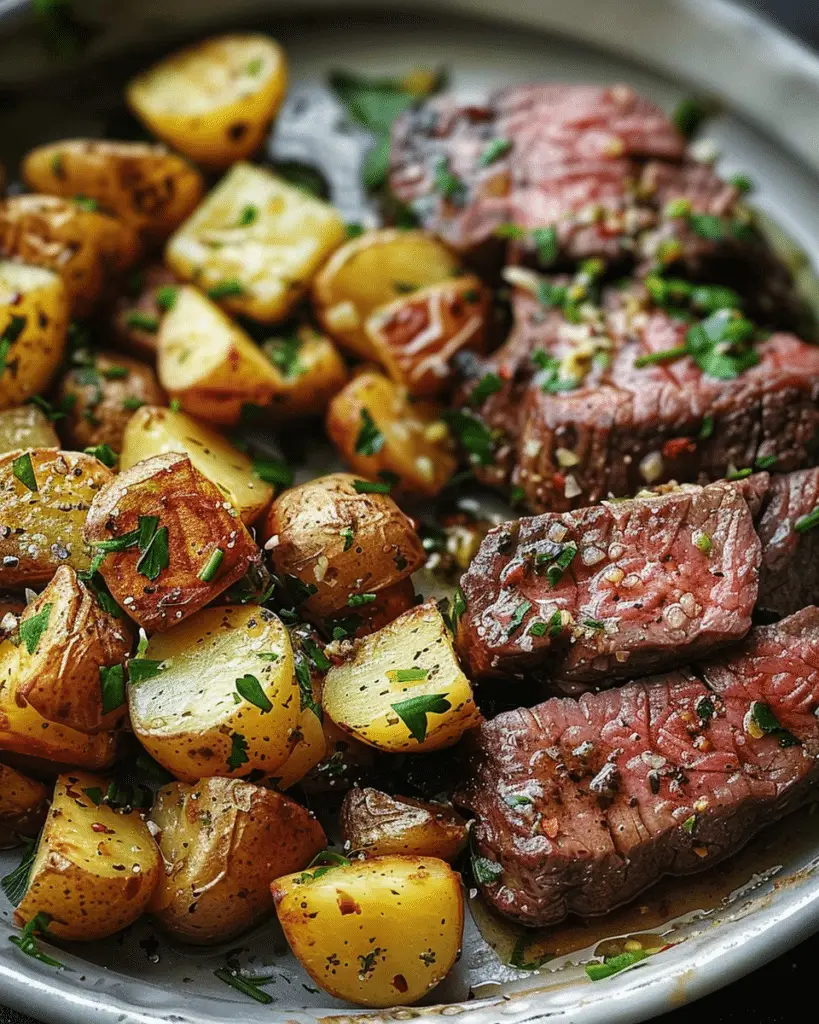 Garlic Butter Steak & Potatoes
