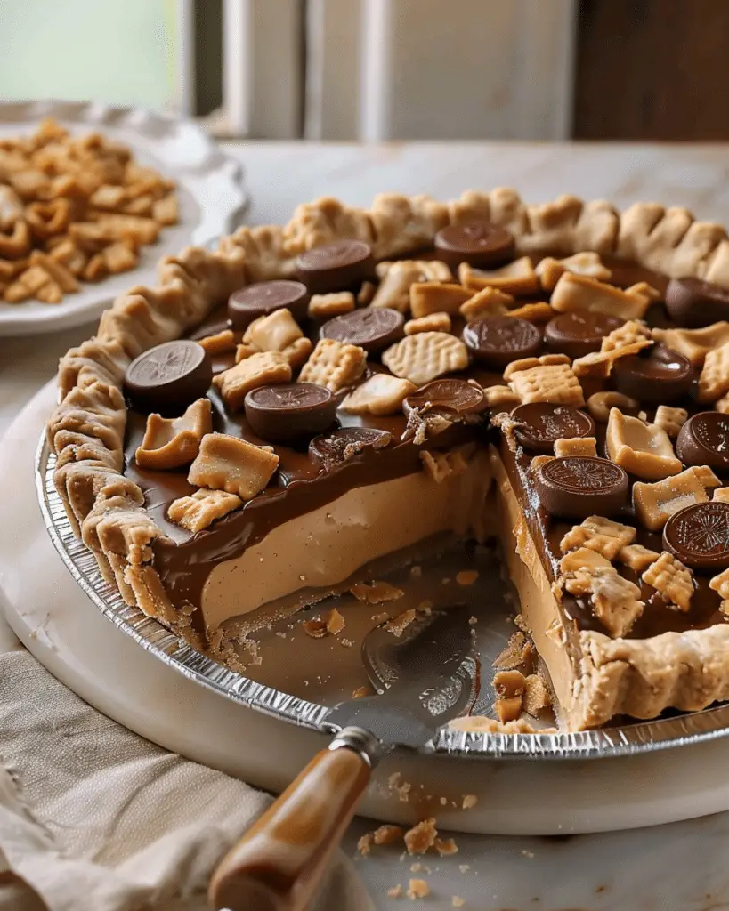 Giant Reese’s Peanut Butter Cup Pie