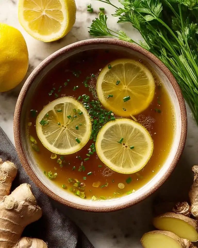 Healing Miso-Ginger Lemon Detox Broth Recipe