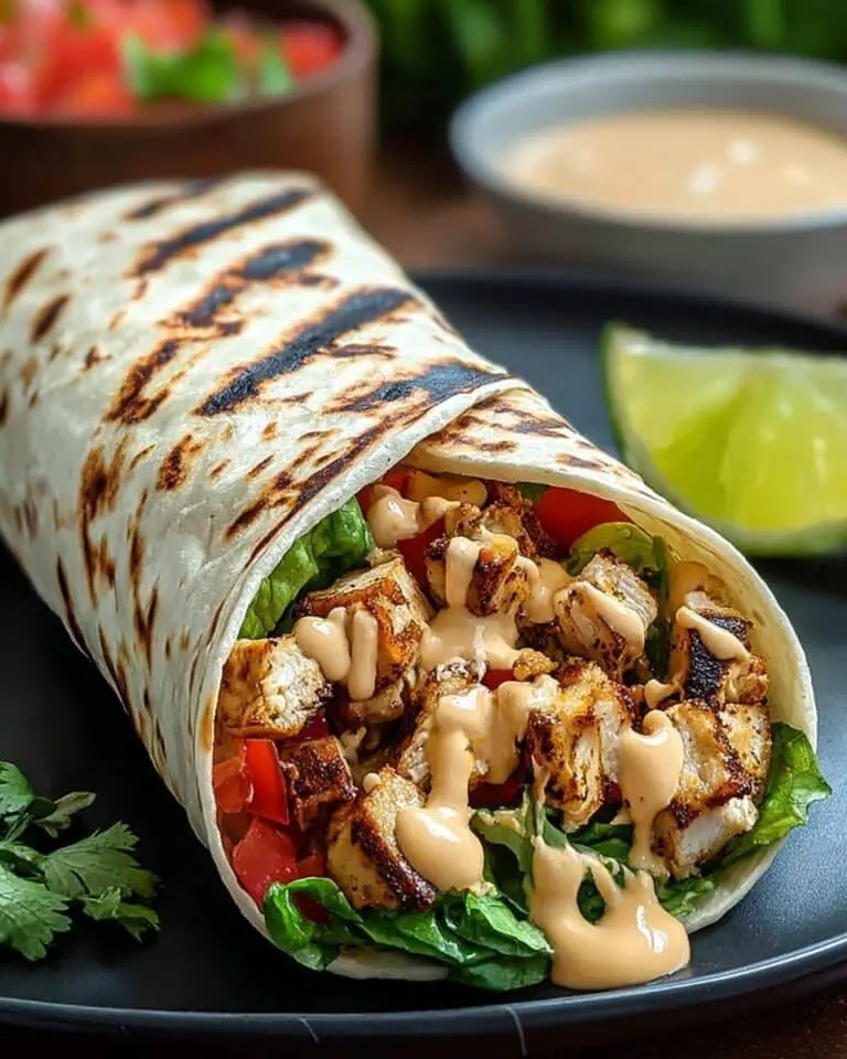 Chipotle Ranch Grilled Chicken Burrito Recipe