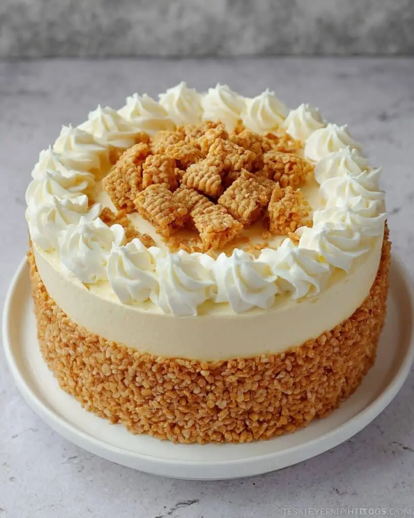 Rice Krispy Treat No Bake Cheesecake Recipe