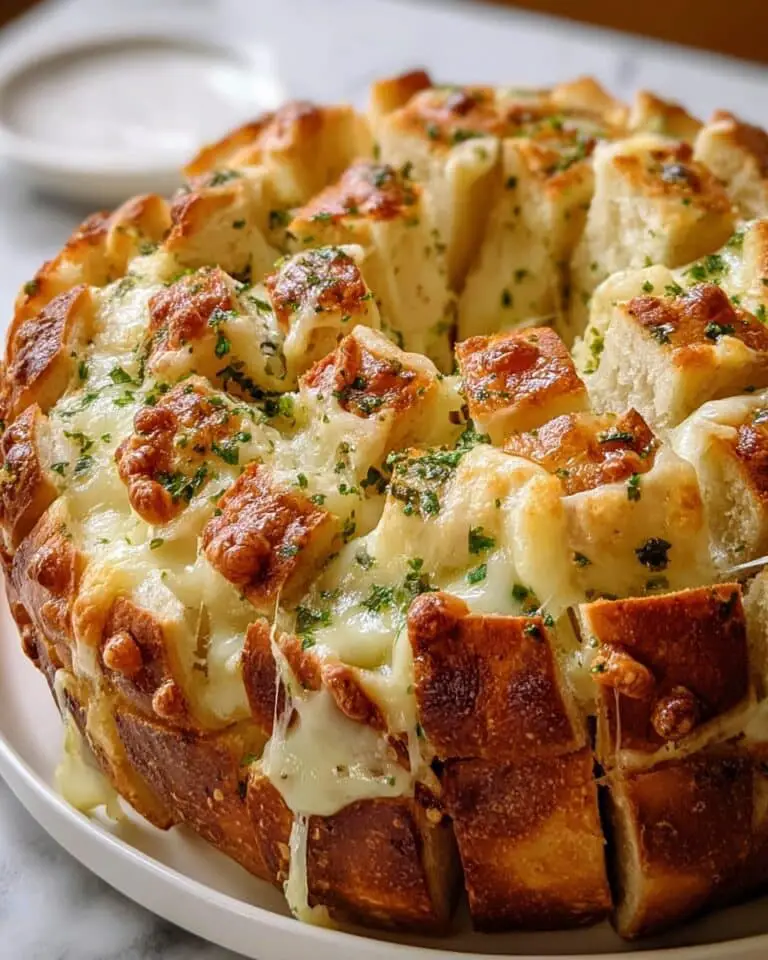 Cheesy Pull-Apart Garlic Bread Recipe