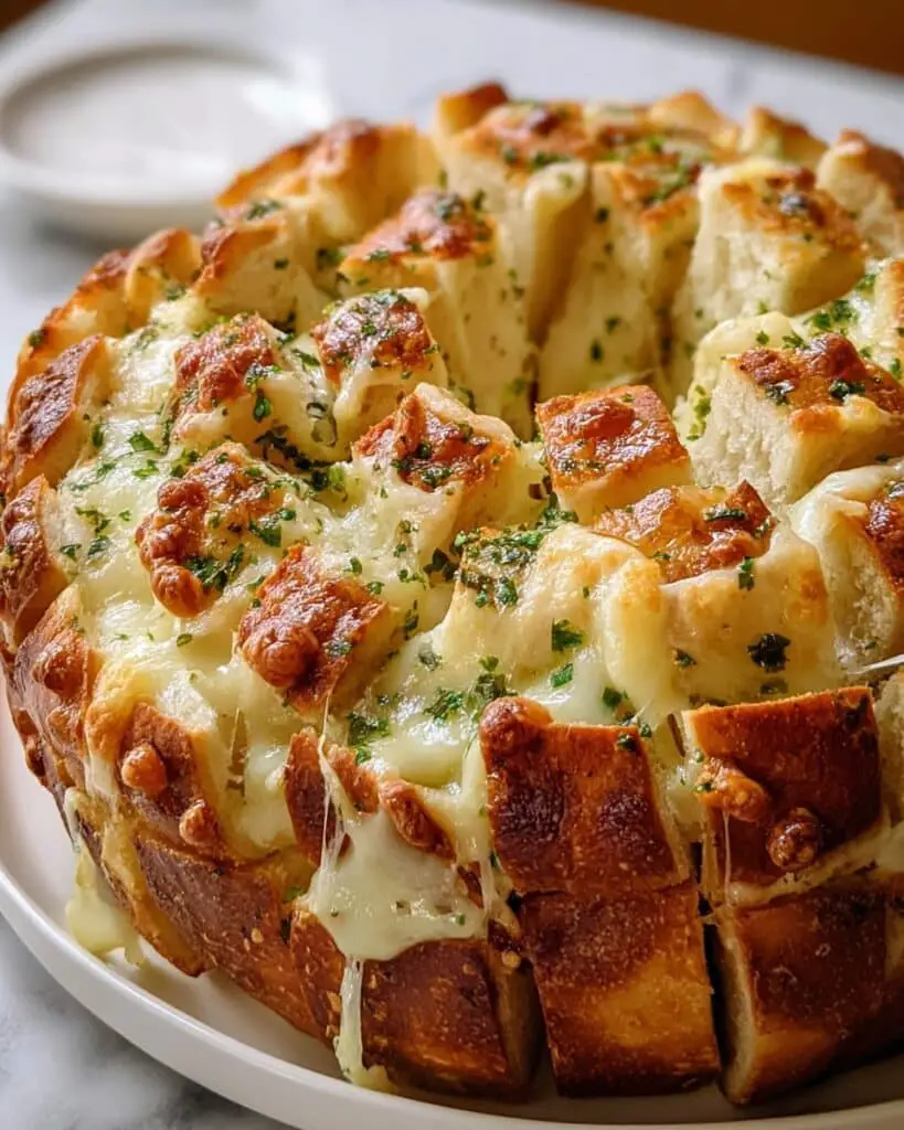 Cheesy Pull-Apart Garlic Bread Recipe