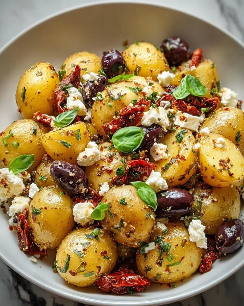 Greek Potato Salad with Feta, Olives & Zesty Herb Vinaigrette Recipe