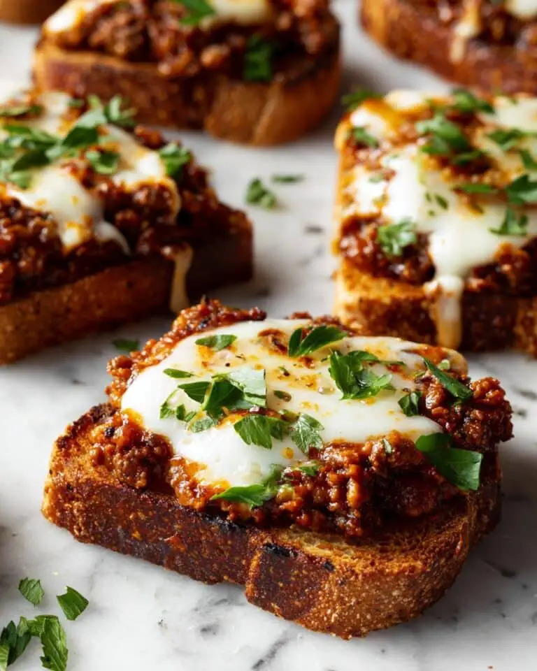 Cheesy Sloppy Joe Toast Recipe