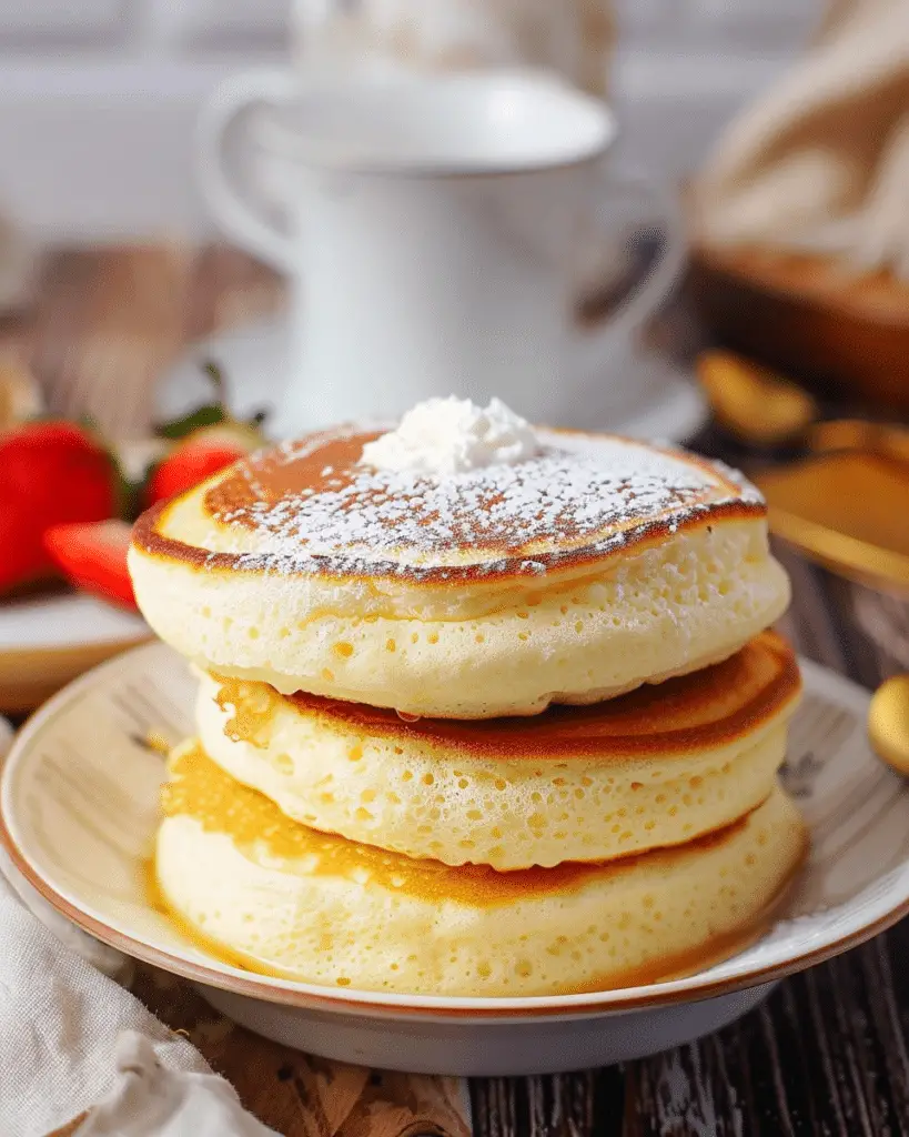 Fluffy Japanese Soufflé Pancakes