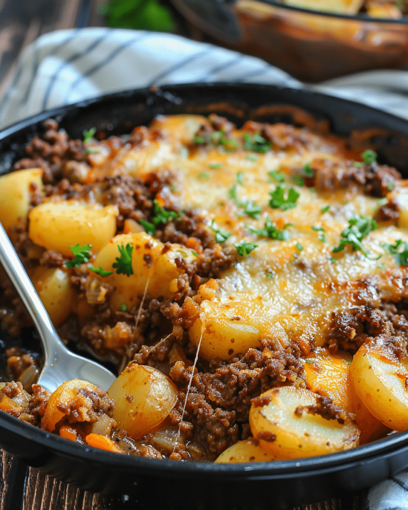 Hobo Casserole Rustic Ground Beef and Potato Bake