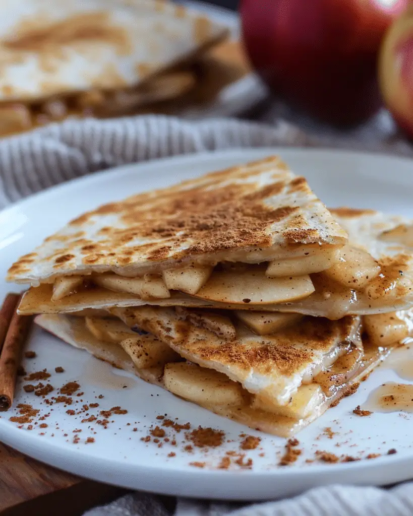 Apple Cinnamon Breakfast Quesadillas