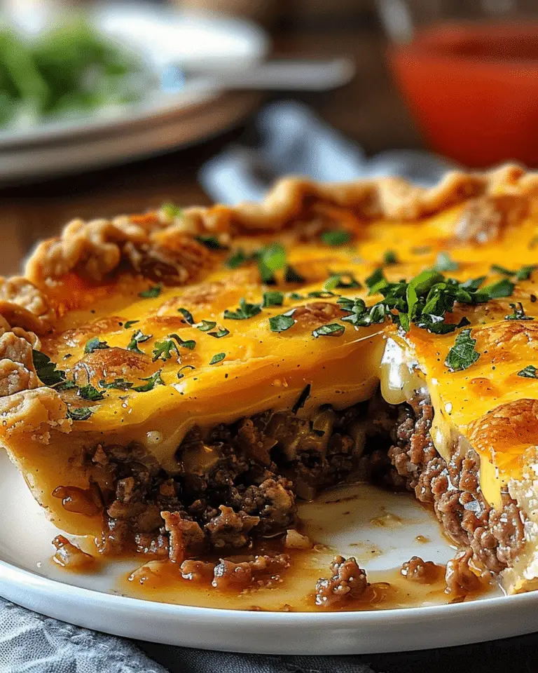 Southern Style Cheeseburger Pie – Hearty, Cheesy & Comfort-Classic