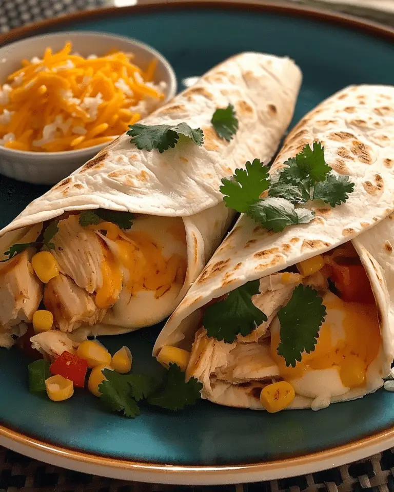 Tender Chicken Tortillas with Cheese