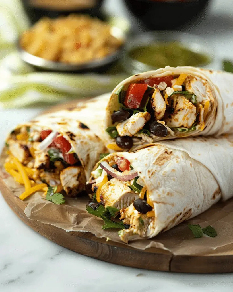 Chipotle Ranch Grilled Chicken Burrito