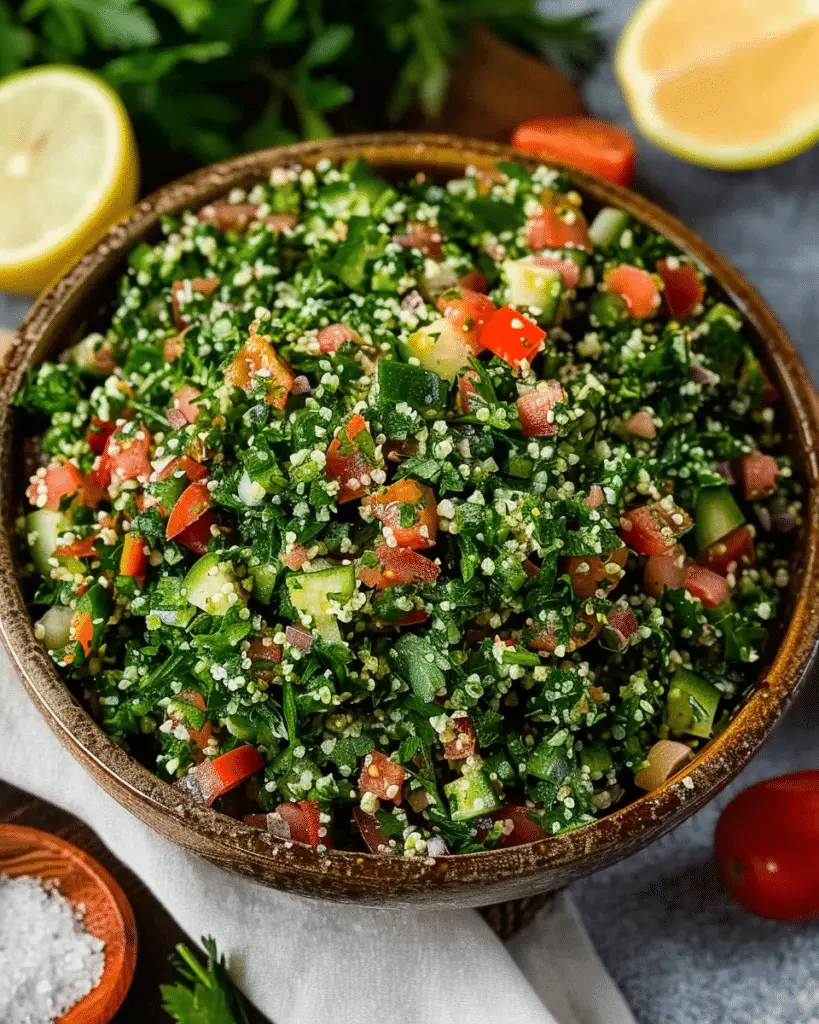 Traditional Tabbouleh Salad Recipe