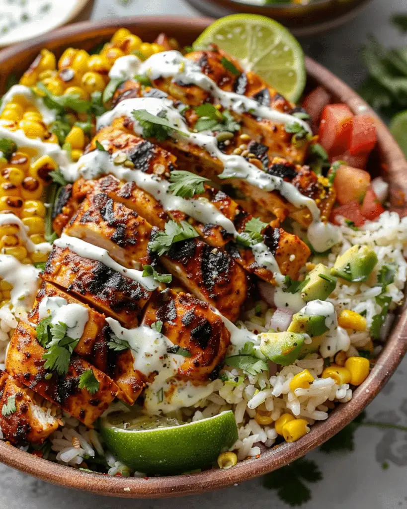 Tasty Street Corn Chicken Bowl