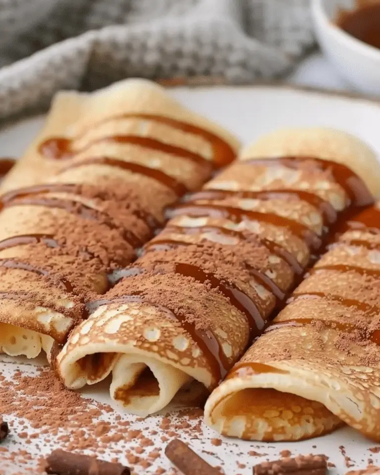 Cinnamon Roll Protein Crepes