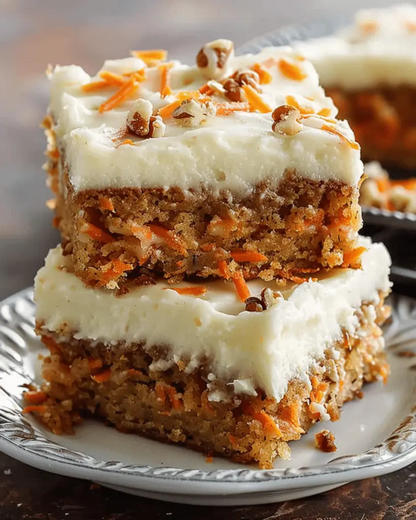 Carrot Cake Bars with Cream Cheese Frosting