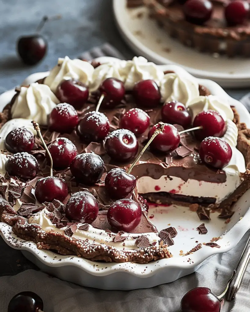 Chocolate Cherry Cream Pie