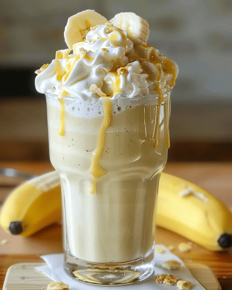 Creamy Banana Milkshake