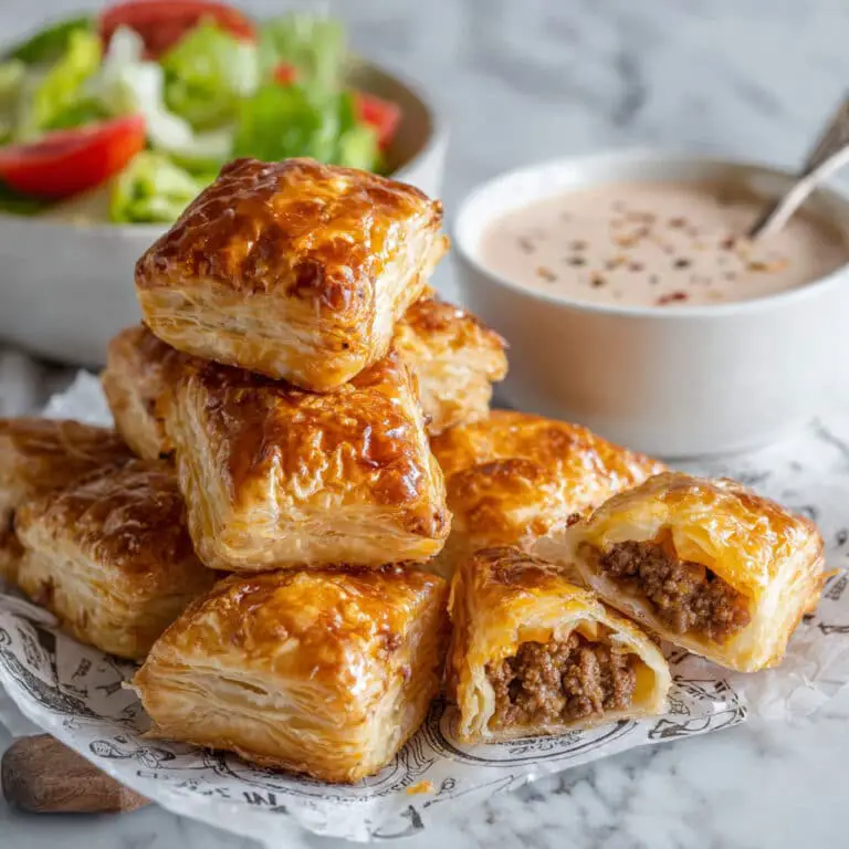 Cheeseburger Puff Pastry Bites Recipe