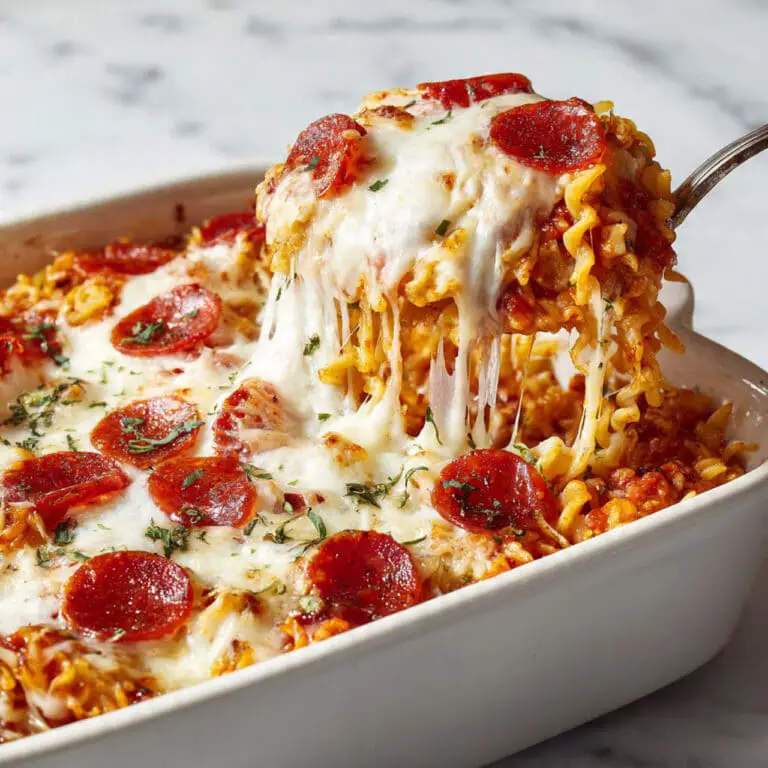 Tik Tok Pizza Pasta Casserole Recipe