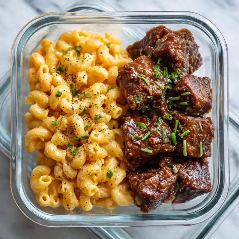 High-Protein Honey Garlic Butter Chicken with Mac & Cheese Recipe