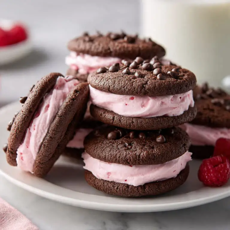 Chocolate Raspberry Sandwich Cookies Recipe