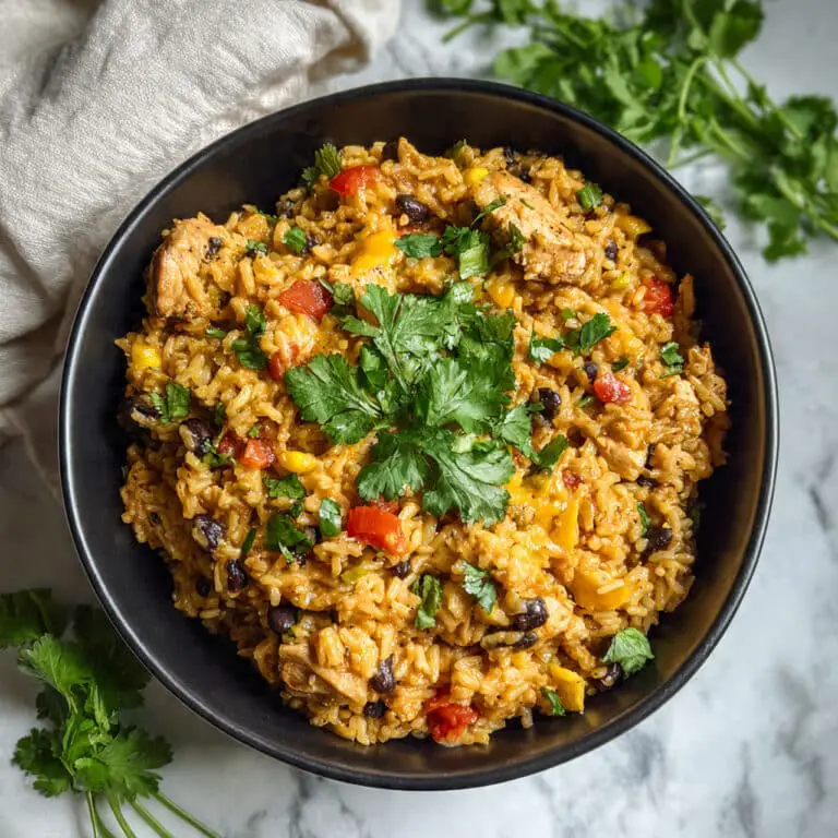 One-Pot Cheesy Southwest Chicken & Rice Recipe