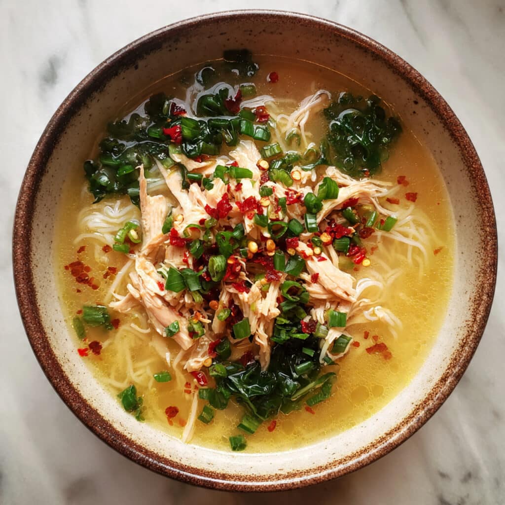 Ginger Garlic Chicken Noodle Soup Recipe