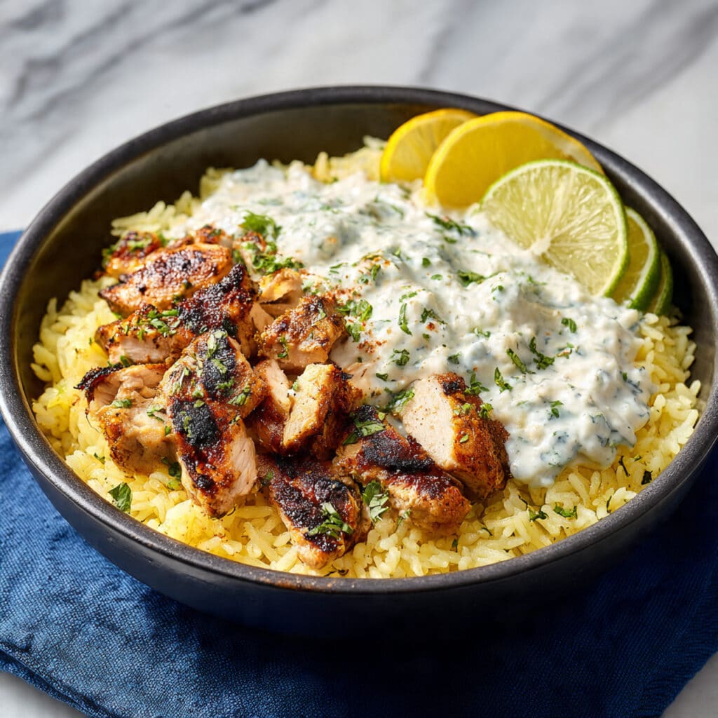 Dump and Bake Chicken Tzatziki Rice Recipe