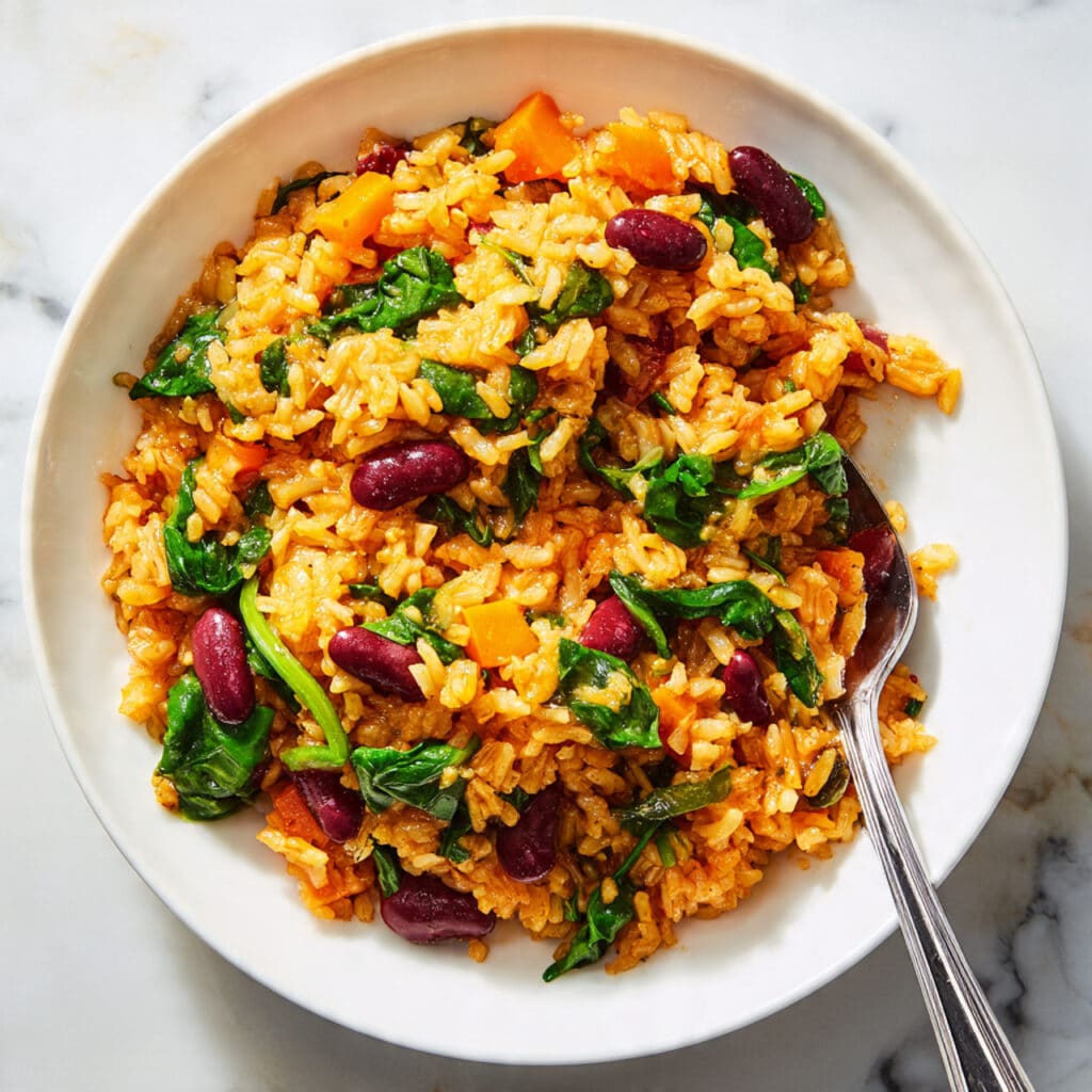 One Pot Vegan Caribbean Pelau Recipe