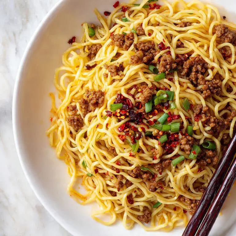 Asian Ground Beef Noodles Recipe