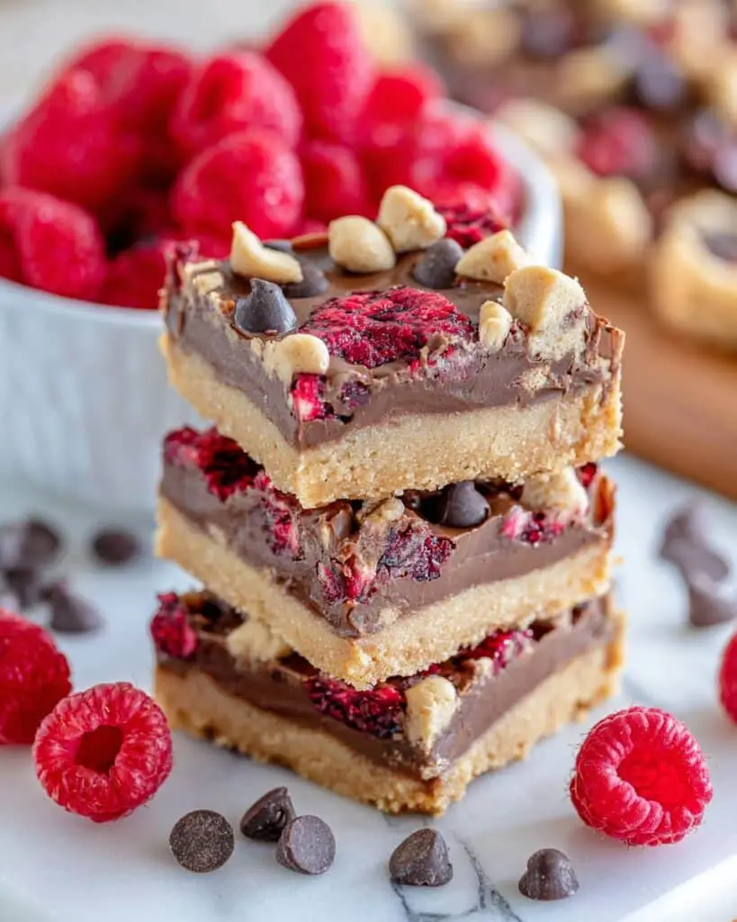 Chocolate Raspberry Crumb Bars Recipe