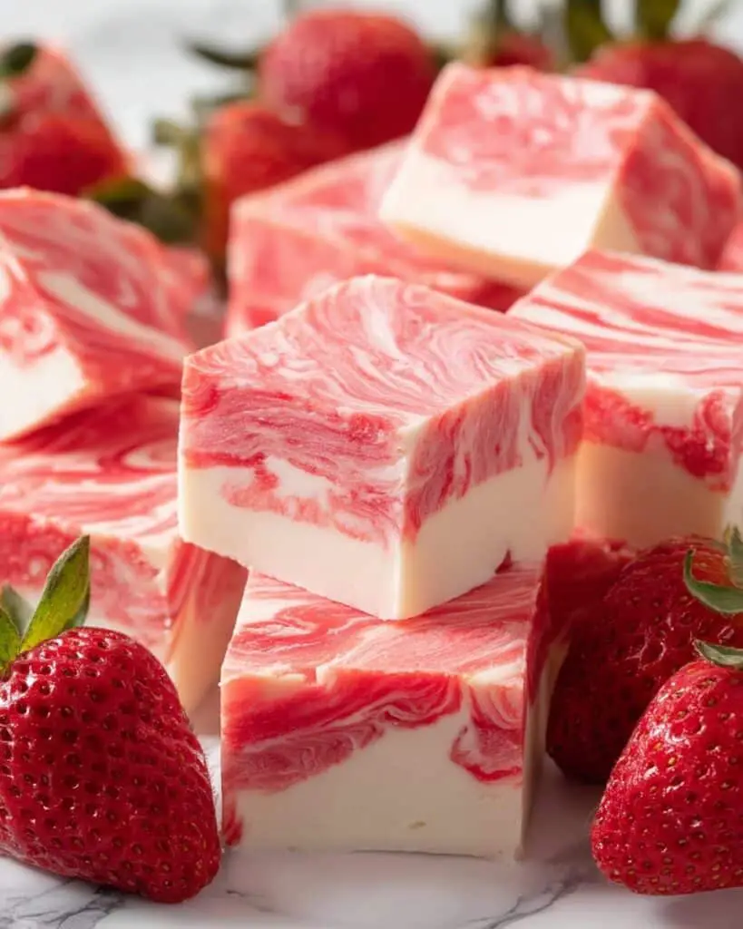 Strawberry Swirl Fudge Recipe