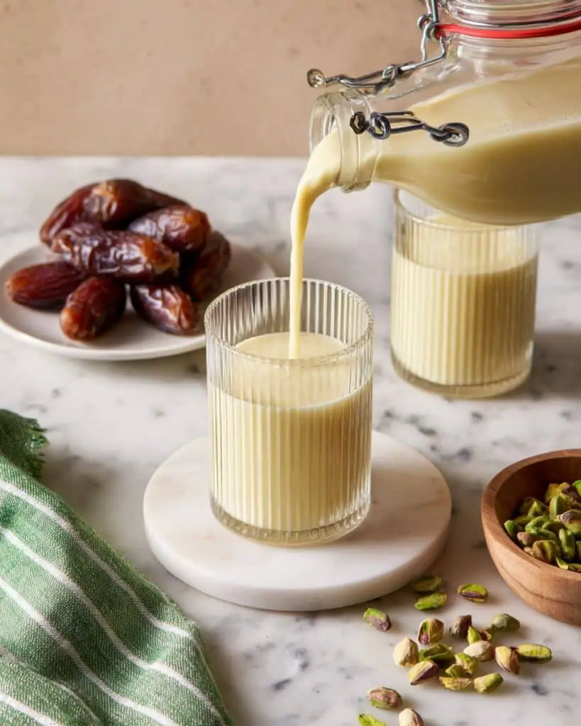 Homemade Pistachio Milk with Dates Recipe
