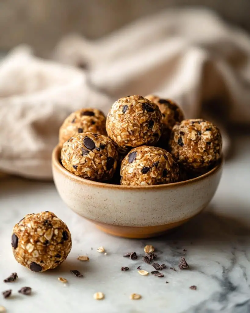 Chocolate Chip Peanut Butter Energy Balls Recipe