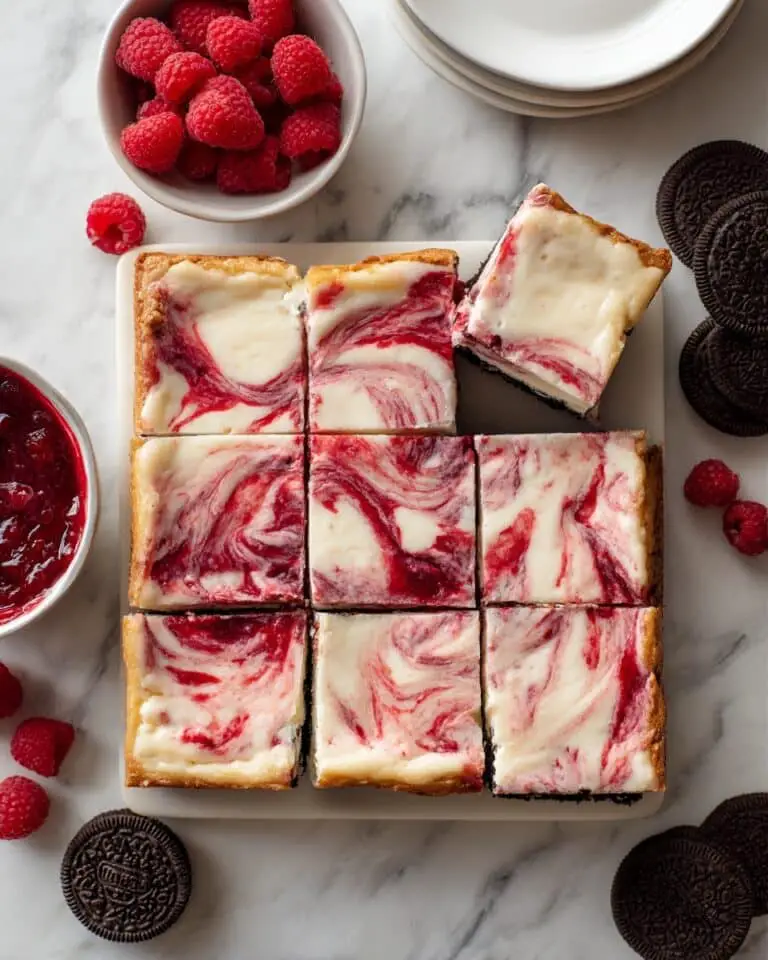 White Chocolate Raspberry Cheesecake Bars Recipe