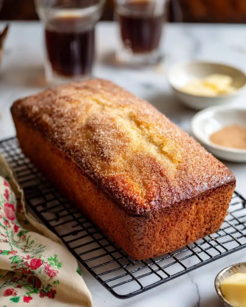 Eggless Cinnamon Sugar Donut Bread Recipe