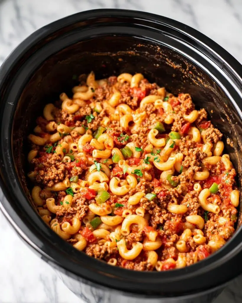 Slow Cooker American Goulash Recipe
