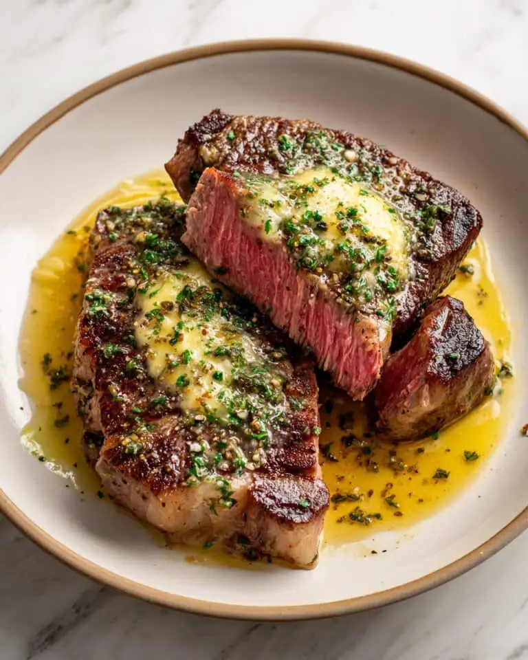 Air Fryer Filet Mignon with Garlic Herb Butter Recipe