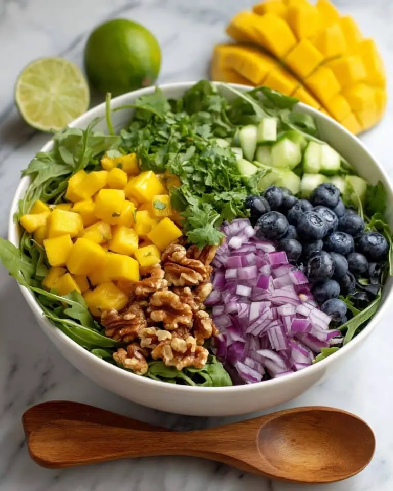 Mango Cucumber Salad with Blueberry and Avocado Recipe