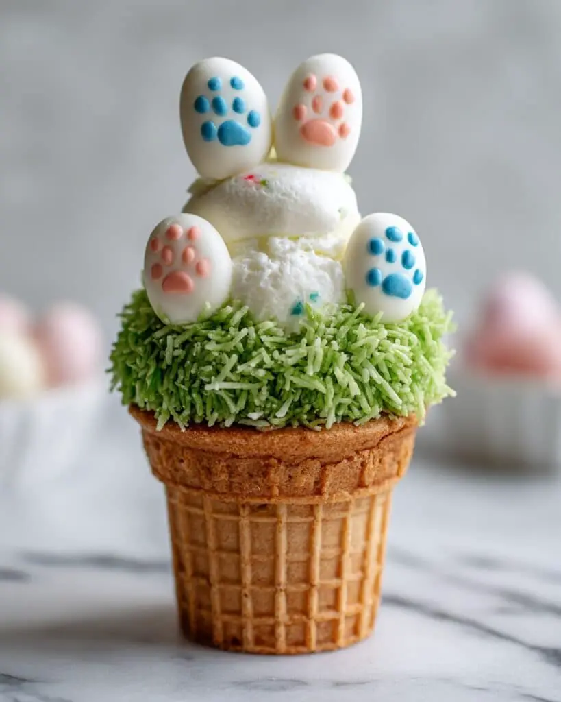 Bunny Butt Cone Cakes Recipe