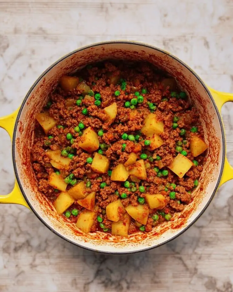 Indian Keema Aloo (Ground Beef and Potatoes) Recipe