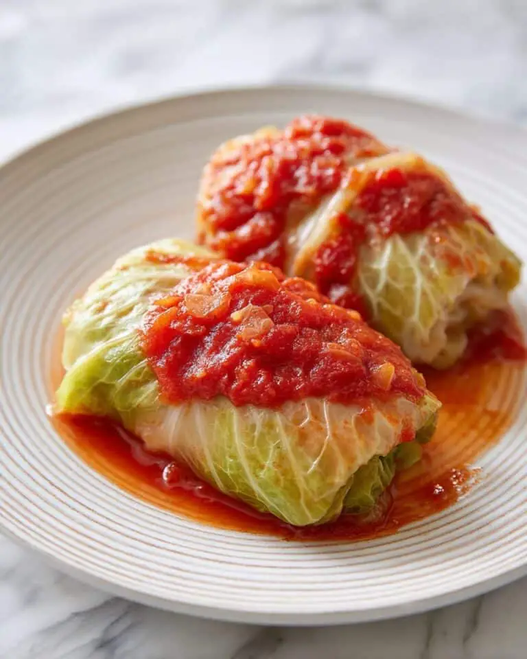 Easy Cabbage Rolls with Ground Meats and Tomato Sauce Recipe