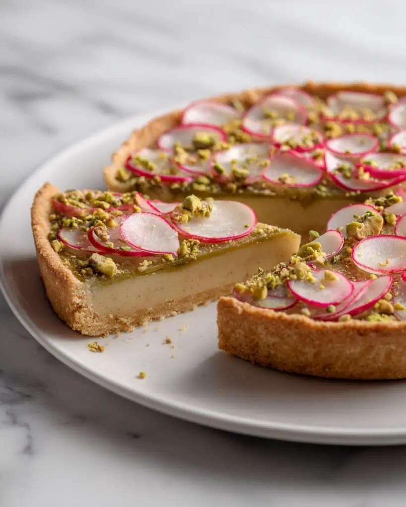 Rhubarb Galette with Pistachio Frangipane Recipe