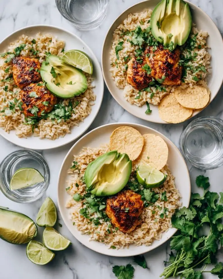 One Pan Cilantro Lime Chicken and Rice Recipe
