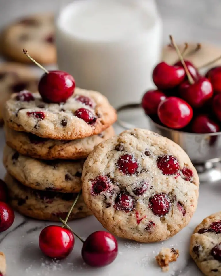 Cherry Almond Cookies {No Chill} Recipe