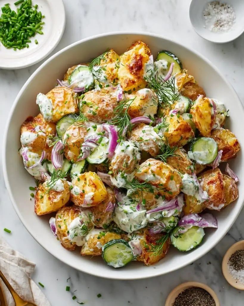 Crispy Smashed Potato Salad Recipe