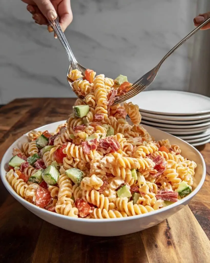 Easy Homemade Pasta Salad (Classic Version) Recipe